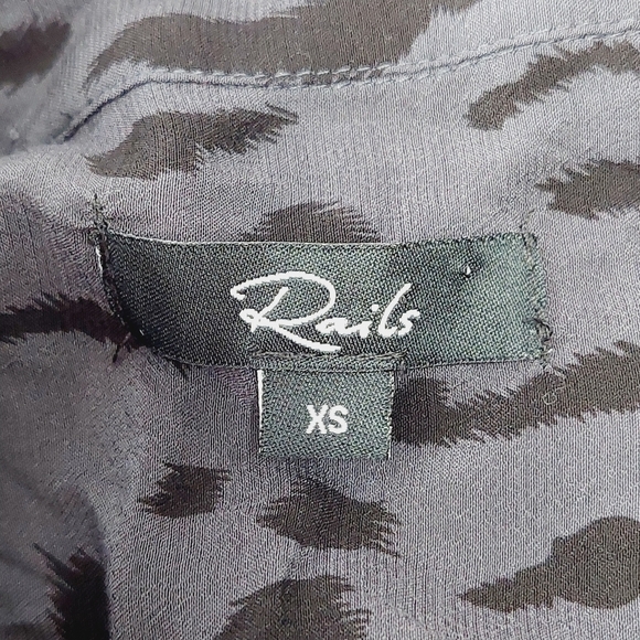 Rails Alix Cheetah Print Button Down Belted Midi Dress P2853 - Picture 7 of 8